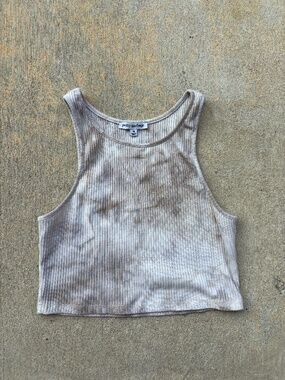 Tye Dye Ribbed Racerback Tank Top